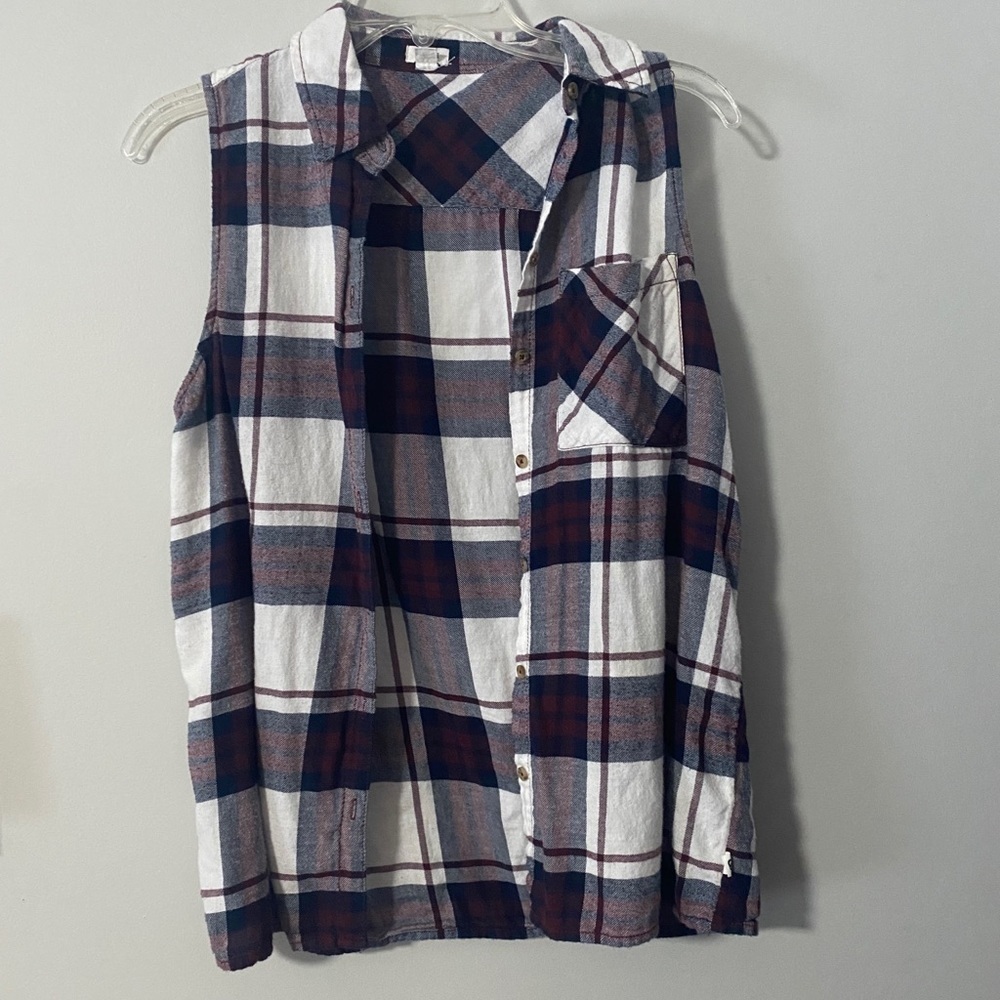 Garage plaid tank